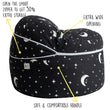 Load image into Gallery viewer, bean bag stuffed animal storage
