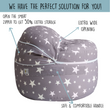 Load image into Gallery viewer, bean bag storage for stuffed animals girls