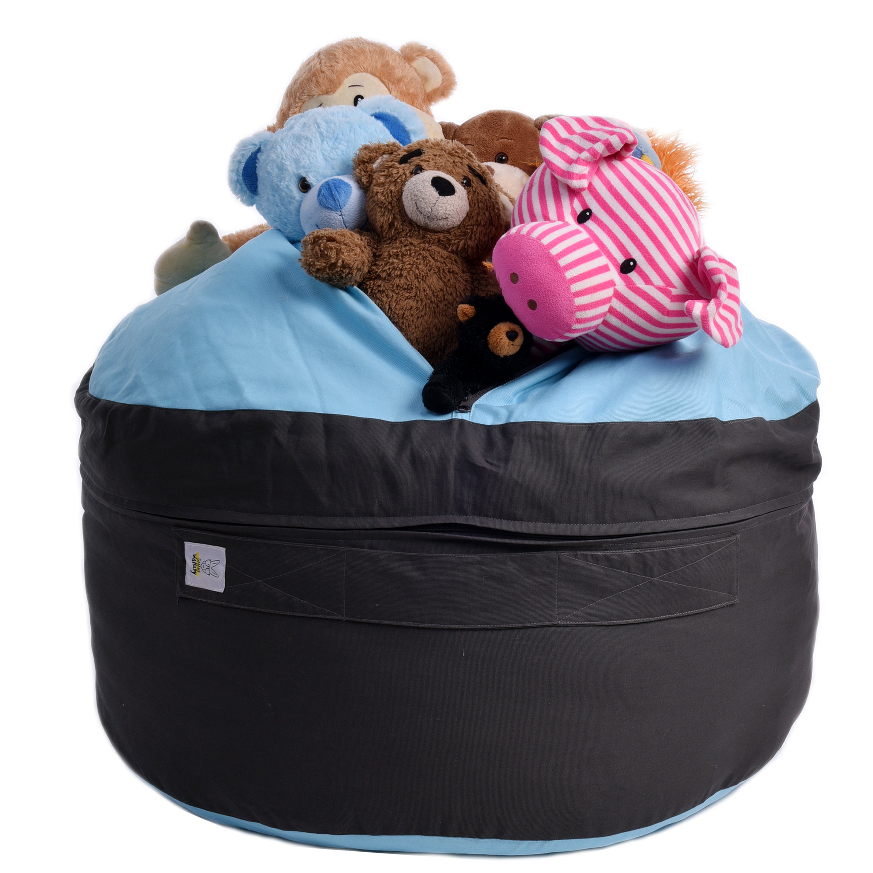 Blue Skies Stuffed Animal Storage Bean Bag Chair Smart Wallaby